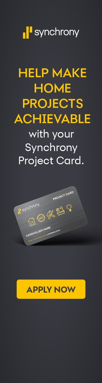Flexible financing available through Synchrony