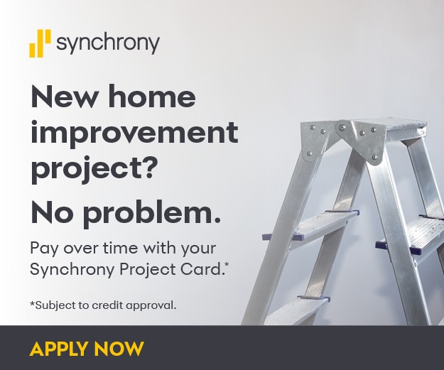 Flexible financing available through Synchrony