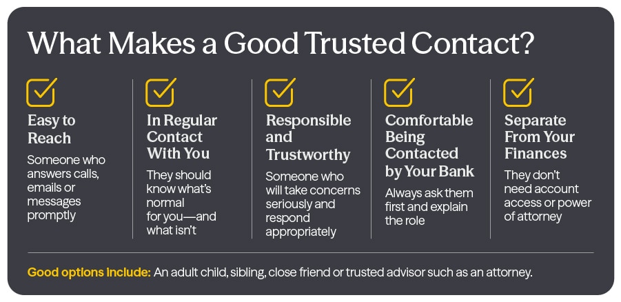 What Makes a Good Trusted Contact?